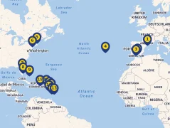 Mapa plavby