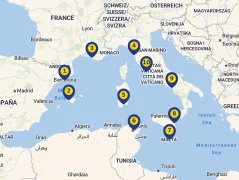 Mapa plavby