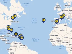 Mapa plavby