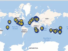 Mapa plavby